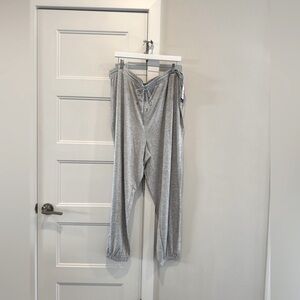 Gray Lounge Pants with Drawstring